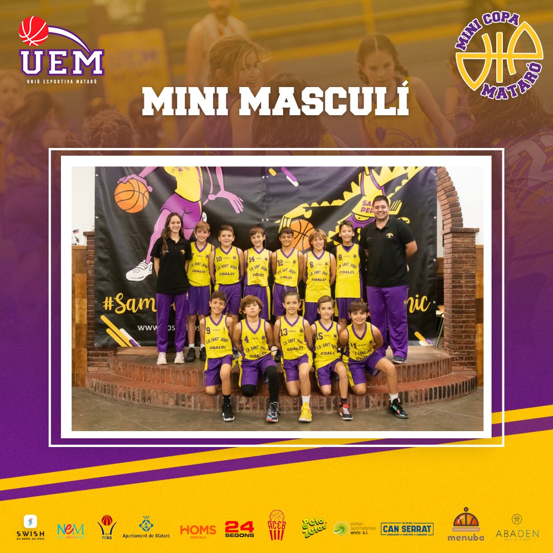 🚨 PRESENTACIONS #MiniCopaMataró2023!

👋🏻 Despedim el dimecres presentant als nostres companys badalonins que també participaran a la Mini Copa Mataró!

✅ És el torn del <a href="/CBSantJosep/">C.B. Sant Josep</a>! 
⛹🏻‍♀️ Ens visitaran amb el seu Mini de 1r Any!

😁 Benvinguts! 
#somgrocs💛💜