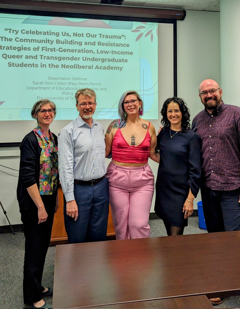 SimiCohen_Sarah's tweet photo. Successfully defended my #dissertation, and am now Dr. Cohen. Such a surreal feeling. So much gratitude to my committee and my loved ones for supporting me. I am speechless, which I'm sure is a shock to those who read my dissertation and know how wordy I can be 😊 https://t.co/4W14Pl8KKp