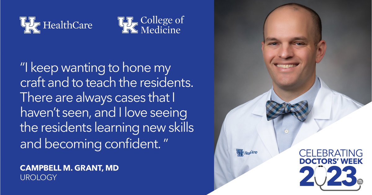 UKYMedicine's tweet photo. We’re grateful for our clinical faculty and their dedication to advancing medicine and paving the way for the next generation of health care providers! #DoctorsWeek @UK_HealthCare https://t.co/zGbYQhG6kS