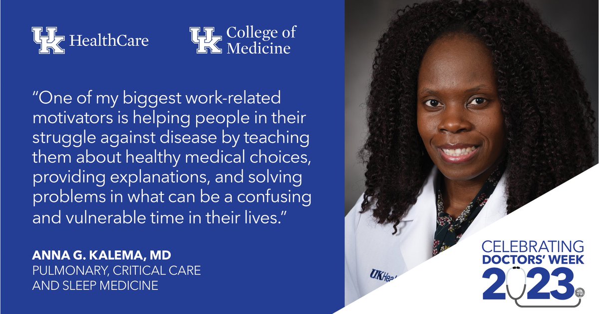 UKYMedicine's tweet photo. We’re grateful for our clinical faculty and their dedication to advancing medicine and paving the way for the next generation of health care providers! #DoctorsWeek @UK_HealthCare https://t.co/zGbYQhG6kS