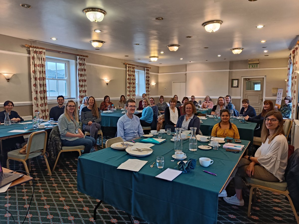 ILD_Sarah's tweet photo. Lovely to be back in the room with these SW Peninsula respiratory nurses, physios, pharmacist and dietitian for our regional #ILD study day. Thank you @AlaMcArthur @JessicaMandizha @sarah_bearne @anmari_russell @Rebecca62228166 @AmberHBraidley for sharing your expertise https://t.co/efIpUiMn92