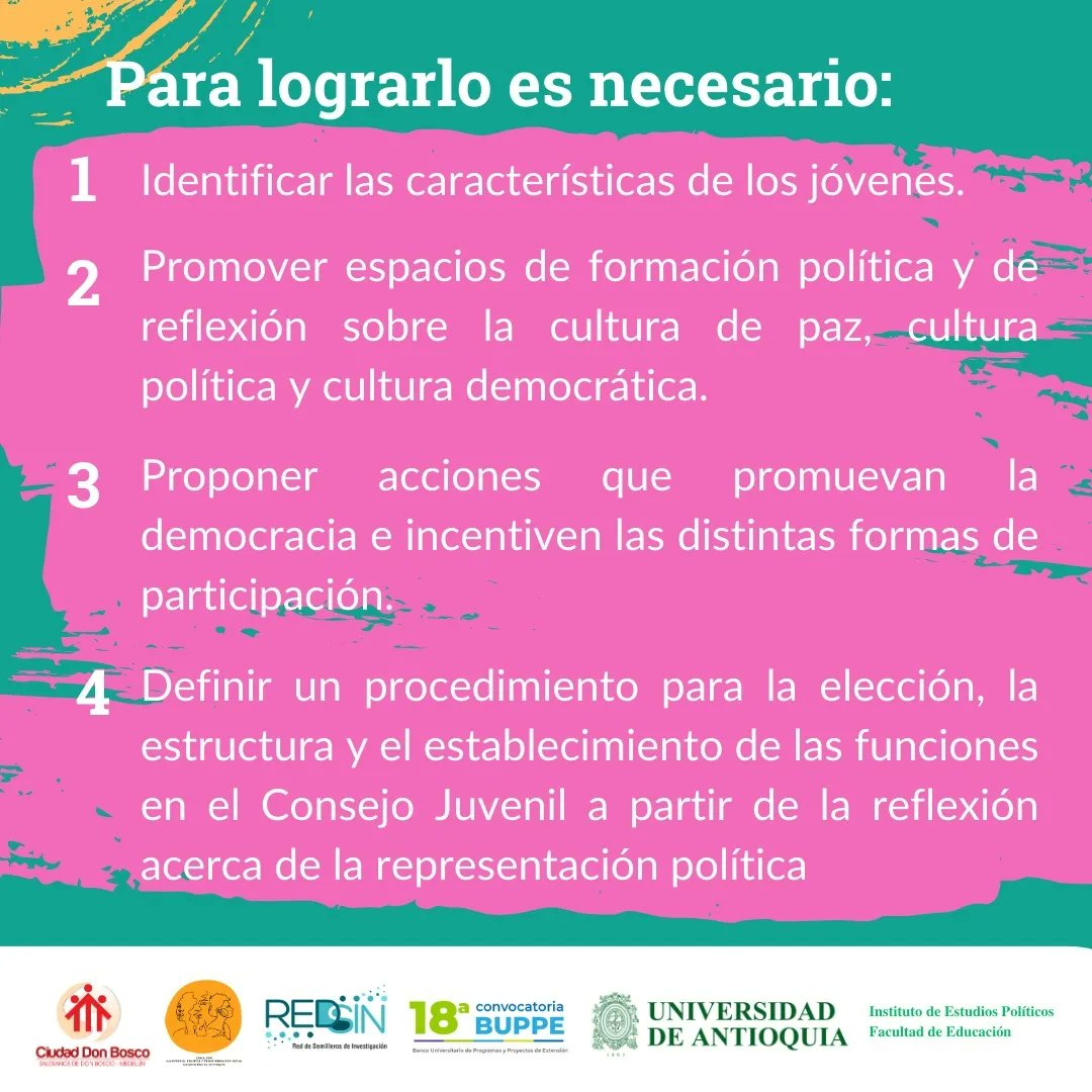 IepUdea's tweet photo. ¡iniciamos un nuevo proyecto!
El Banco Universitario de Programas y Proyectos de Extensión BUPPE, le aprobó al Semillero “Juventudes, Política y Transformación Social” el proyecto
“Fortalecimiento del Consejo Juvenil y otras formas de participación política en Ciudad Don Bosco” https://t.co/9GAKMTRWEY