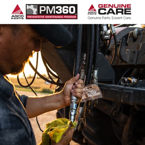 Ensure machine productivity with PM360. This preventative maintenance plan oﬀers a warranty on parts and labor to keep you in the ﬁeld. Also, you can upgrade to GenuineCare and save 15% on parts and labor with a custom maintenance plan. Get signed up today! #AGCOCorp
