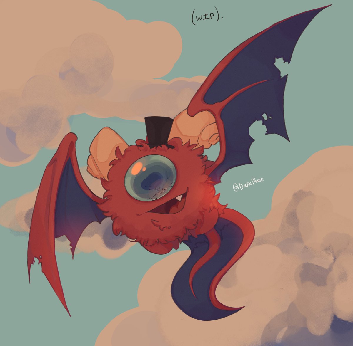 DafisPlace's tweet photo. Posting this WIP from weeks ago, I’m lazy. Red mongus, my guys #vsimpostor https://t.co/5y4nuwLN7l