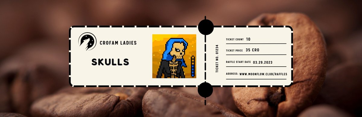 wolfswapdotapp's tweet photo. New raffle, #CroFam Ladies Skulls🔥

A @CrofamLadies Skulls spotted on our raffles page 

Do you think you can make it yours? Try your luck here: https://t.co/6868M0Hq4y

Grab your ticket now and have a chance to win the NFT at a fraction of its price 😍 https://t.co/hJMXskT9Gx