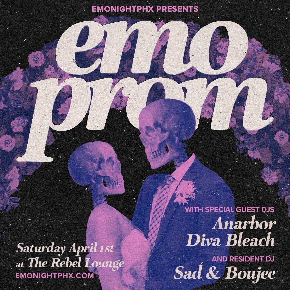 Anarbor (@anarbor) on Twitter photo Who’s ready for Emo Prom at <a href="/TheRebelPHX/">The Rebel Lounge</a> this Saturday??? We’re special guest DJs, see you there 😉 Who’s ready for Emo Prom at <a href="/TheRebelPHX/">The Rebel Lounge</a> this Saturday??? We’re special guest DJs, see you there 😉
