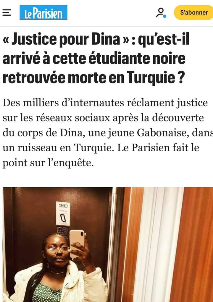 🔴 #justicepourdina , merci à <a href="/leparisien_pol/">Le Parisien | politique</a> de nous accompagner dans ce combat.  Nous n'allons pas baisser les bras... 
<a href="/La_Libreville/">La Libreville</a> <a href="/lemonde_pol/">Le Monde Politique</a> <a href="/FRANCE24/">FRANCE 24</a> <a href="/info_plume/">La Plume Info</a> <a href="/InfoEstuaire1/">Estuaire info</a> <a href="/InfoMonde_/">INFO MONDE</a>