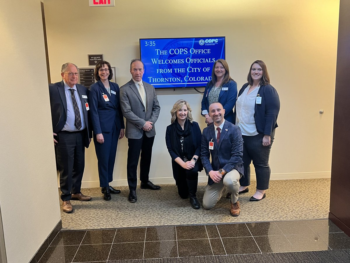 MayorJanKulmann's tweet photo. Day 1 of meetings in Washington, DC was very productive. We met with the Senate Banking Committee, HUD, and DOJ. We also met with our new Congresswoman Caraveo and Congresswoman Petterson to talk about transportation, water, and local funding support. 

#Thornton
#WorkingMayor https://t.co/Sfg04plvgu