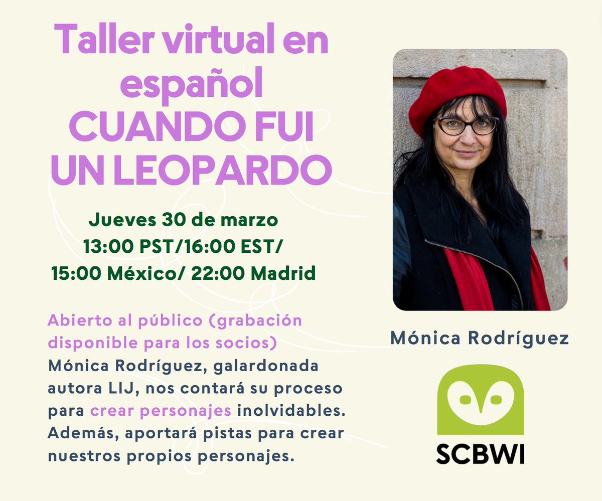 scbwi's tweet photo. Join us tomorrow at 1PM PST for our next digital workshop!

https://t.co/C2fj9X8vUY

#kidlit #childrensbooks #digitalworkshop https://t.co/LGa6XjZAAA