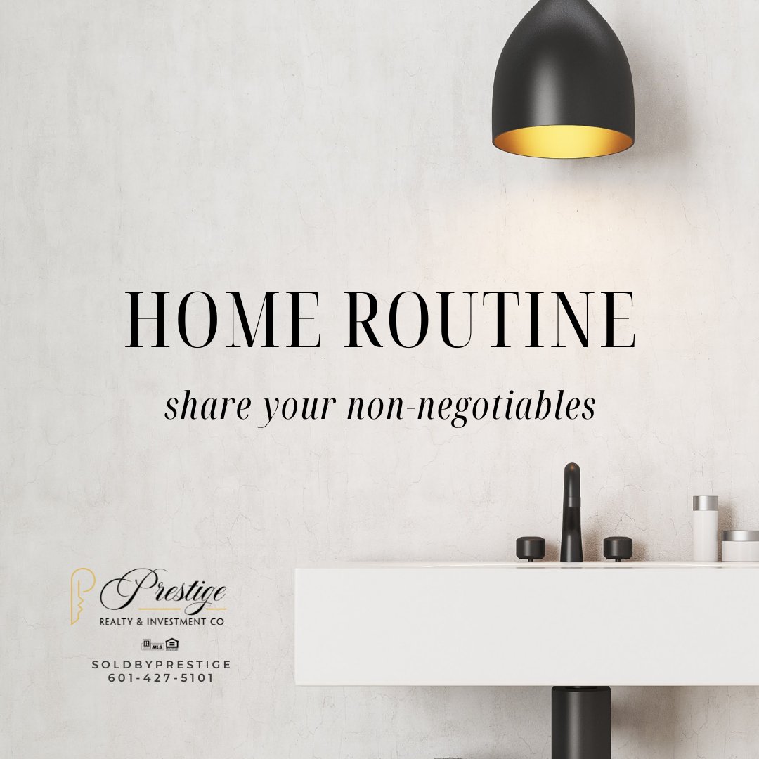 SoldByPrestige's tweet image. 🏠Home Sweet Home🏠
We all have our own unique routines that help us stay organized and on track. So let’s share!
What are your top 3 non-negotiables in your daily home routine?
Share in the comments and let’s see if we have any similar habits! 
#HomeRoutine #DailyHabits
