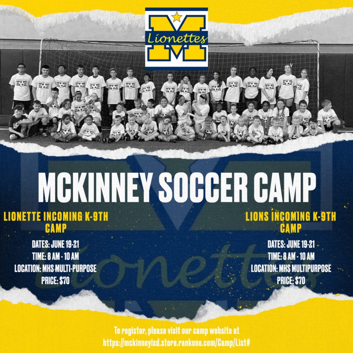 Get signed up for this year's camp!!