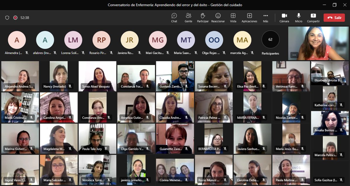 Nuestras Champions <a href="/ucchristus/">UC CHRISTUS</a>, <a href="/Conysabine/">Constanza</a> y <a href="/MsAnimalist/">Nanindignada</a>, difundiendo el Programa de Buenas Prácticas de <a href="/RNAO/">RNAO</a> en toda nuestra Red de Salud. ¡Más de 70 personas conectadas! 👏🏻😃#rnao #bpsoucchristus