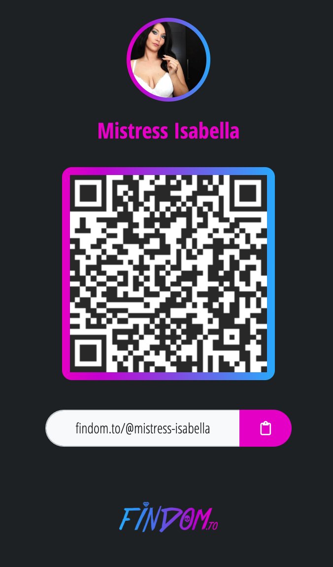 Welcome <a href="/FinDom_Isabella/">Mistress Isabella - FinDom, FemDom & Latex Lover</a>
🔗 findom.to/@mistress-isab…