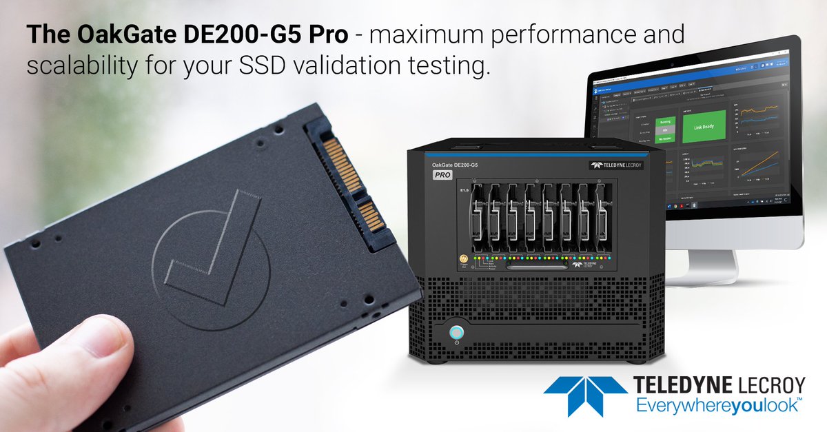 TeledyneLecroy's tweet photo. Expert #SSD Validation Testing with the new OakGate Gen5 platforms, offering power measurements & power cycling, all under software control! Click https://t.co/ISfeqLmK1T to learn more and VIEW OUR TRAINING VIDEOS. #solidstatestorage #ssdtest #ssdtesting #teledynelecroy #oakgate https://t.co/aV724cg7Rz