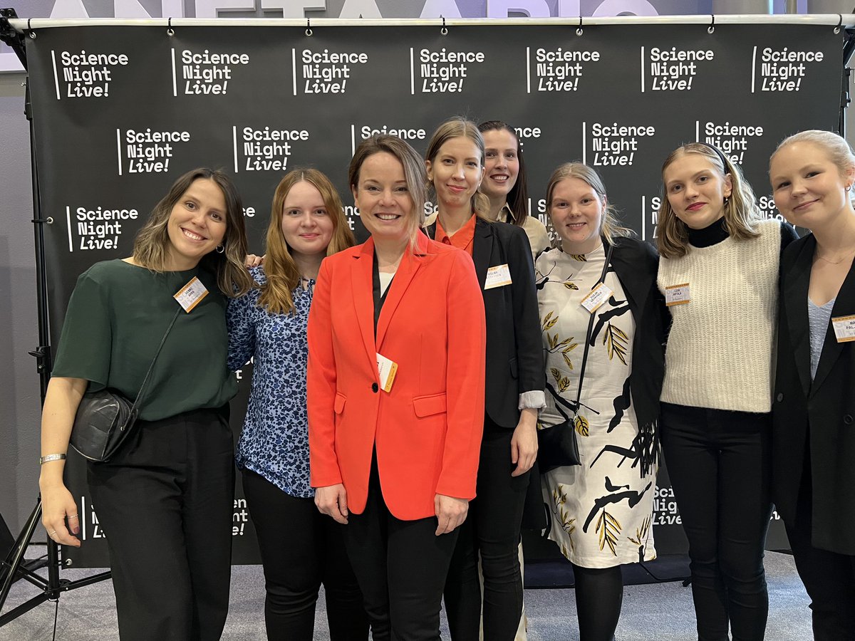 SciNightLIVE's tweet photo. Thank you everyone for joining us at #ScienceNightLive tonight! What an evening full of fascinating research, inspiring science stories and newfound friendships. On behalf of the entire organizing team, the @e2_tutkimus gang ✨
Thank you for co-hosting @Heurekafi @HAAGAHELIAamk https://t.co/Py9iVjXmLa