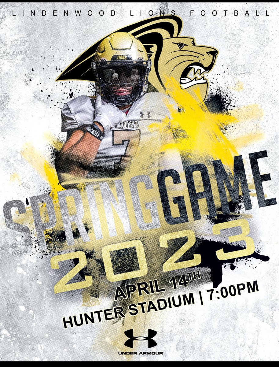 LET'S GO EVERYBODY!! TIME TO SHOW UP &amp; HAVE A GREAT TIME SUPPORTING OUR 2023 LIONS FOOTBALL TEAM!!😤😤 OUR SPRING GAME WILL BE HELD APRIL 14TH 7:00PM @ HUNTER STADIUM!! DON'T MISS IT!! IT WILL BE A SPECIAL NIGHT!!⚫️⚪️ #THEWOOD #CTC
