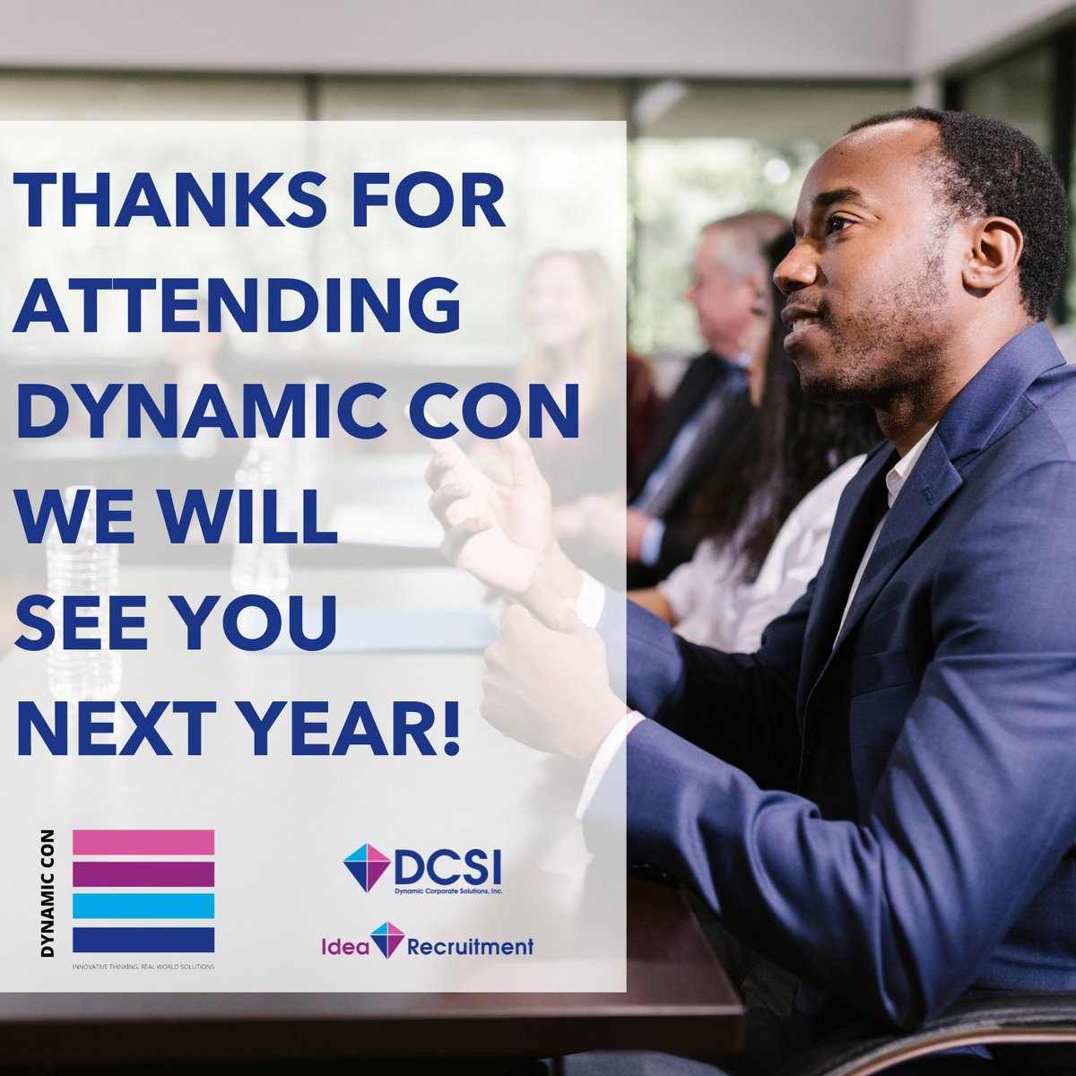 Thank you for participating in our #HumanResources event at Dynamic Con! Your attendance and engagement made it a huge success. We look forward to seeing you again next year for more HR insights and networking opportunities.

#DynamicCon2023 #HR #Jacksonville #DCSI
