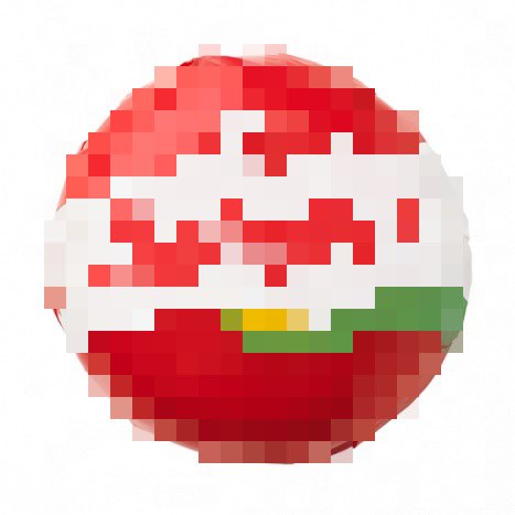 An iconic snack cheese can be identified by its pixels alone