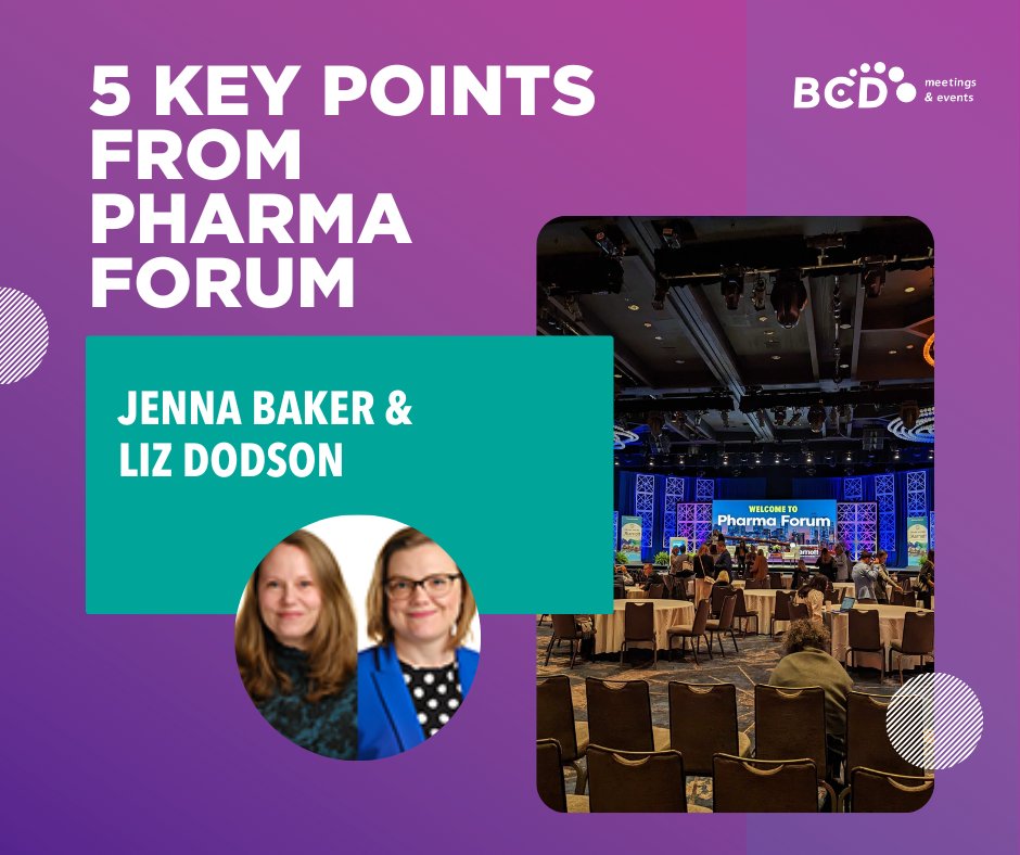 Pharma Forum returned this year with a packed schedule of educational sessions. Liz Dodson and Jenna Baker were in attendance, and came back this week to give us 5 key takeaways from the Forum to keep in mind. ➡ insights.bcdme.com/key-takeaways-…