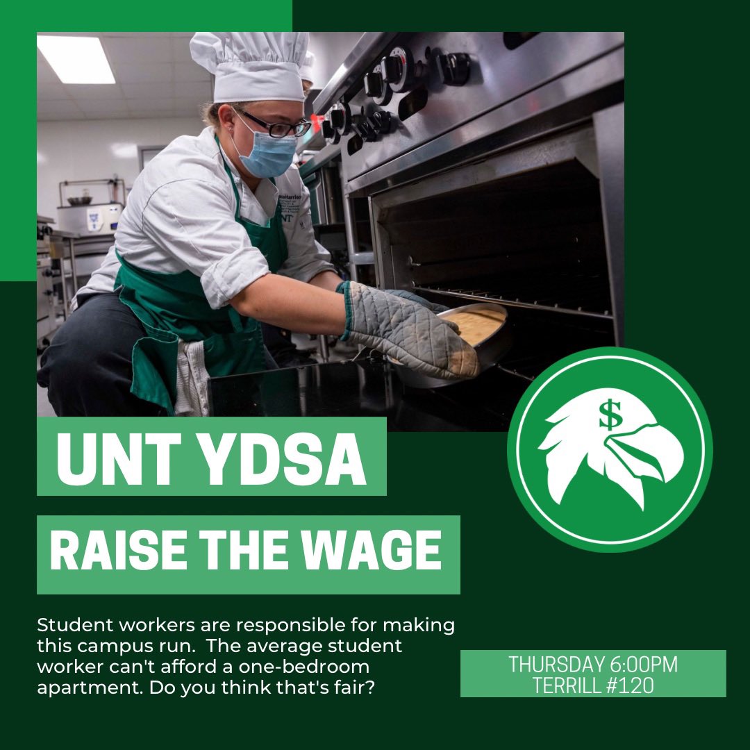 Hey y’all! This meeting, we’ll be discussing trans rights and the Raise the Wage campaign! Come on out!