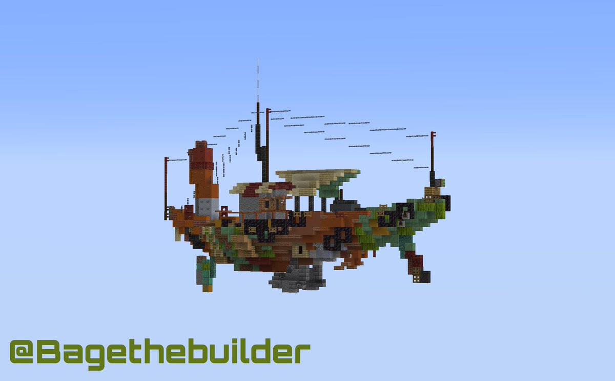 BageThebuilder's tweet photo. Junkpunk ships #Minecraft #minecraftbuild #Minecraftbuilds #minecraft建築コミュ https://t.co/RR60vAdKpq