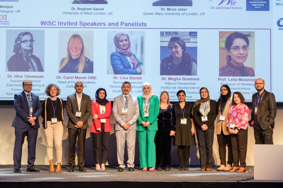 A stellar line up on stage, part of the Women in Smart Communications session on Day 3 at #WCNC2023