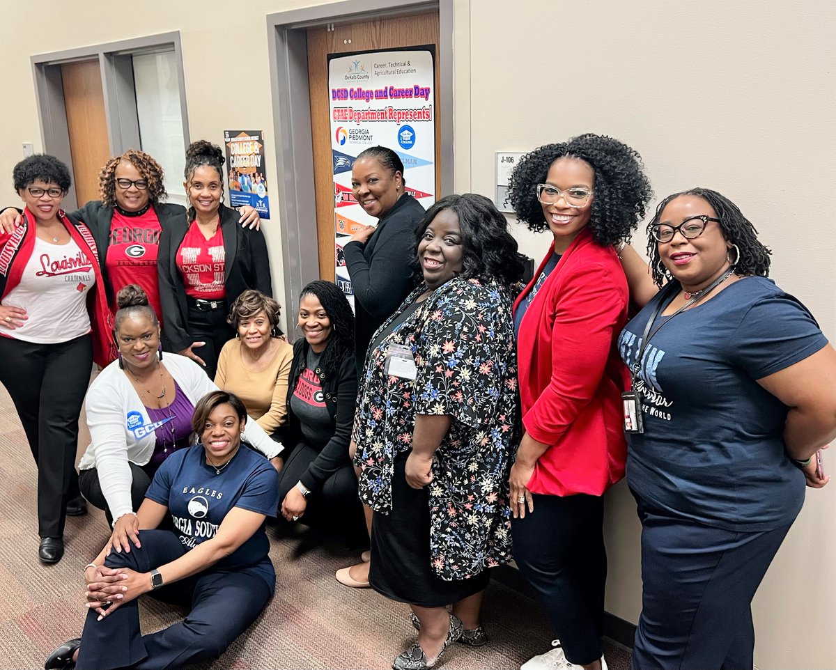 The ladies of CTAE had a great time celebrating DCSD College &amp; Career Day! #Askmeaboutcollege <a href="/DeKalbSchools/">DeKalb Schools, GA</a>