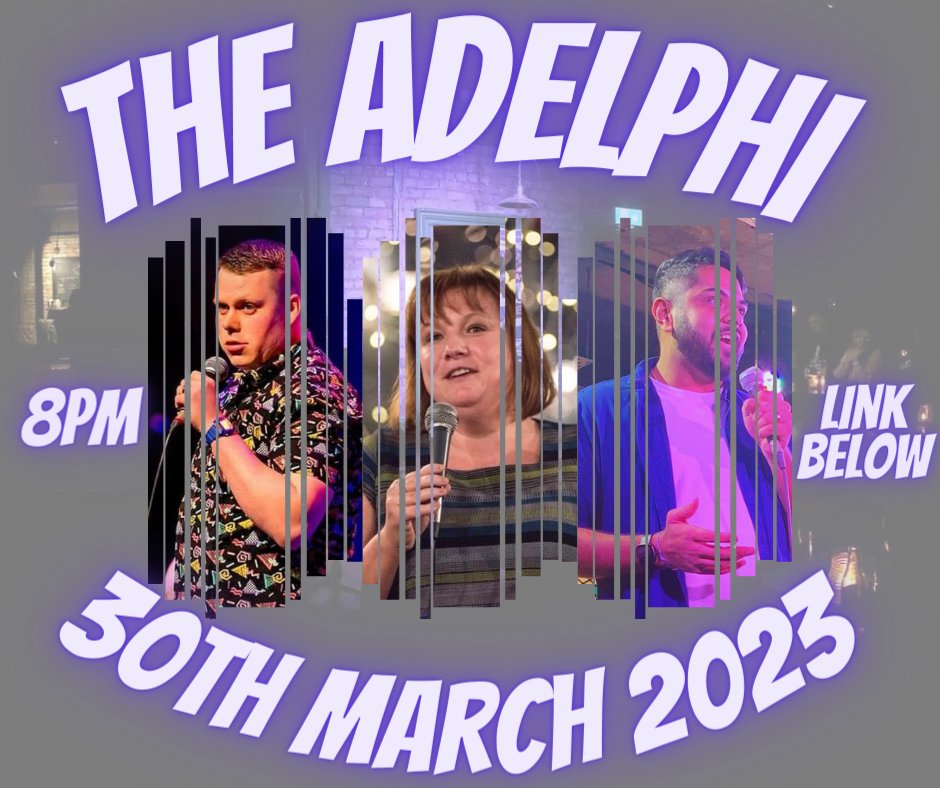 Get ready <a href="/AdelphiLeeds/">The Adelphi</a>!
Tomorrow we take over. 30th March 2023!
8pm is when the first joke is on!
Tickets available: eventbrite.co.uk/e/556085134607
March has been a long one, let's go out with a bang.
<a href="/clewiscomedy/">charlie lewis</a>, <a href="/iamjackv/">J A C K 🦊</a>, <a href="/JonCapewell_/">Jon Capewell</a> and these beauts below are ready.
Are you?