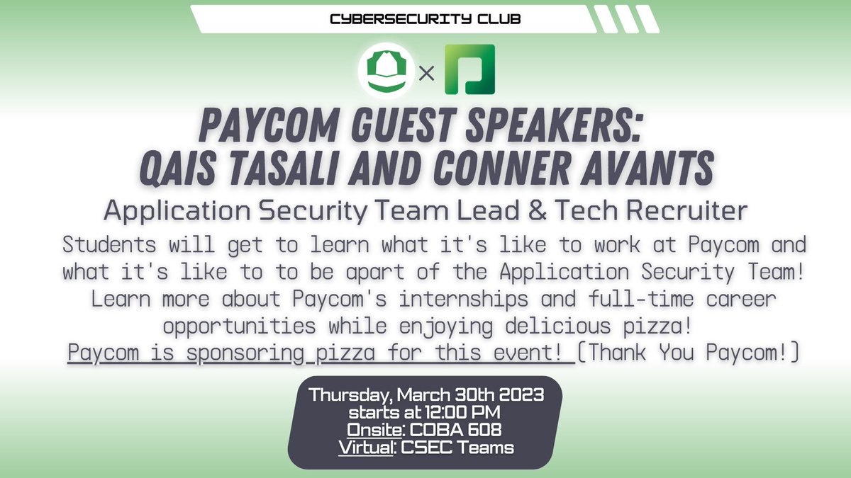 Cyber Security Club @ UT Arlington tweet media