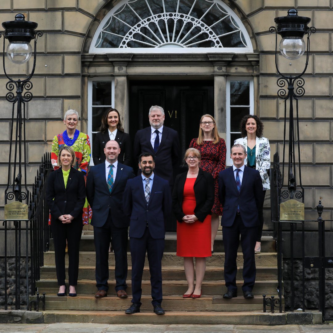 HumzaYousaf's tweet image. Delighted to appoint my Cabinet &amp;amp; Ministerial team, we will work to deliver a radical, ambitious &amp;amp; progressive policy agenda for the people of Scotland. 

First time Cabinet has more women than men.

We promise to work in the interests of all of Scotland.

gov.scot/news/full-mini…