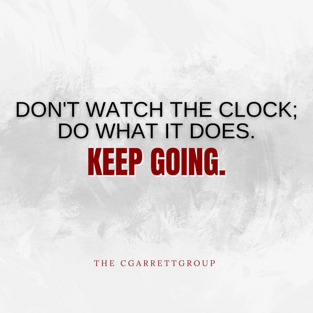 Time is precious, so stay focused on your goals and keep pushing forward. 

#motivation #inspiration #nevergiveup #realtoratlanta #successmindset #perseverance #determination #dreambig #mindsetiseverything #growthmindset #realestate #realtorlife #atlantarealestate #atlantarealtor