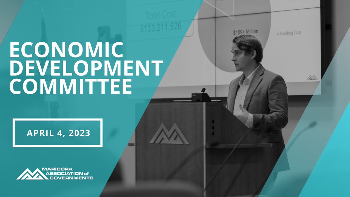 MAGregion's tweet photo. Mark your calendar! 🗓️ MAG’s Economic Development Committee is meeting on April 4 at 11:30 a.m. Hear from the @FlinnFoundation on how the biosciences are boosting Arizona’s economy. 🧬📈 https://t.co/UA064qgVFx