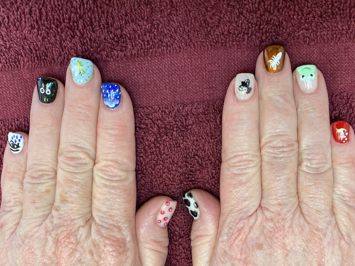 EVERYONE SHUT UP MY MOM GOT THE TEN PLAGUES ON HER NAILS FOR PASSOVER