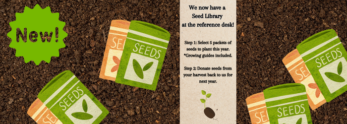 raleighcountypl's tweet photo. We have a new service! Starting April 1, come to the reference desk at the Beckley library and learn about our seed library! https://t.co/n8zDjNFDLt