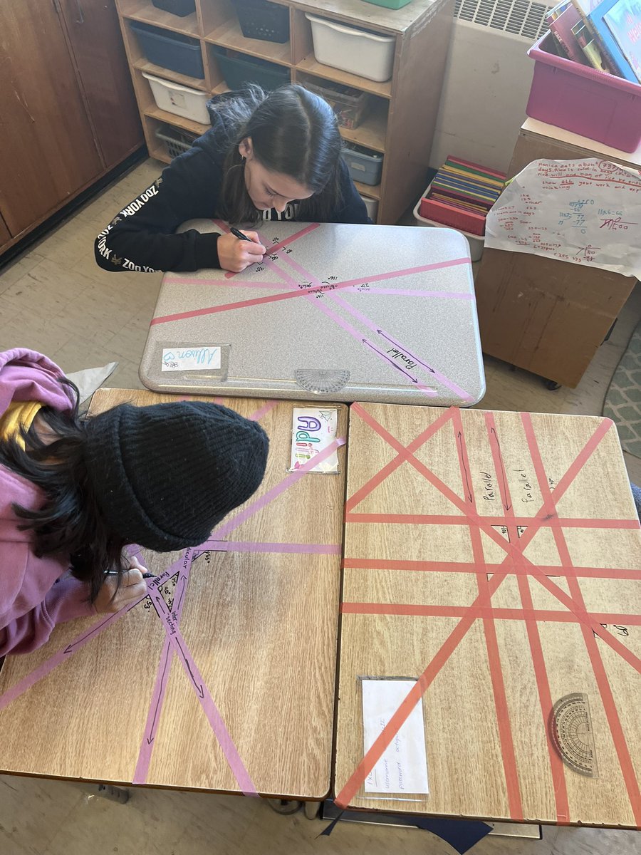 Grade 5’s creating parallel, perpendicular and intersecting lines and using a protractor to measure angles <a href="/BurnhamthorpeFI/">BurnhamthorpePS(FI)</a>