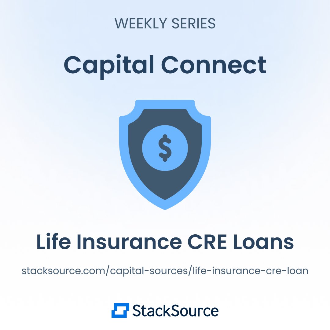 StackSource's tweet photo. Life insurance companies can provide both debt and equity, and are typically more conservative than other capital providers. They offer low-leverage and cater to deals of various sizes. 

Learn more about Life Insurance Loans at https://t.co/PFN99vThyp

#CRE #StackSource #LifeCos https://t.co/h2hxXLXlVO