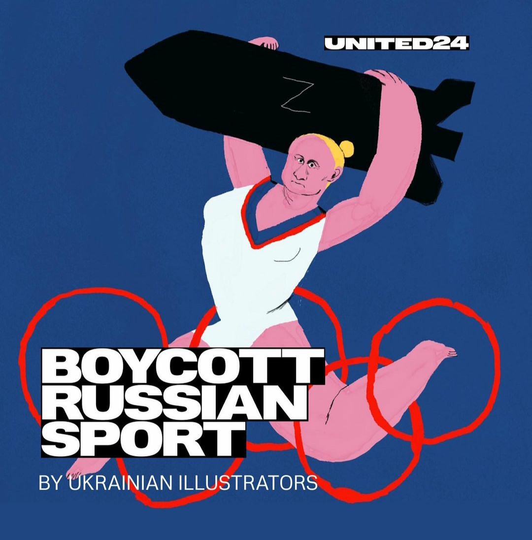 🇷🇺commits mass genocide & rape in 🇺🇦 since Sotchi #Olympics in 2014 when #RussiaInvadedUkraine. 🇷🇺doesn't respect the #OlympicSpirit of peace. No #RussiaIsATerroristState at the #Olympics ! 
#BoycottRussianSport  #banrussiafromolympics #BanrussianAthletes 
Artist @AnnaSarvira