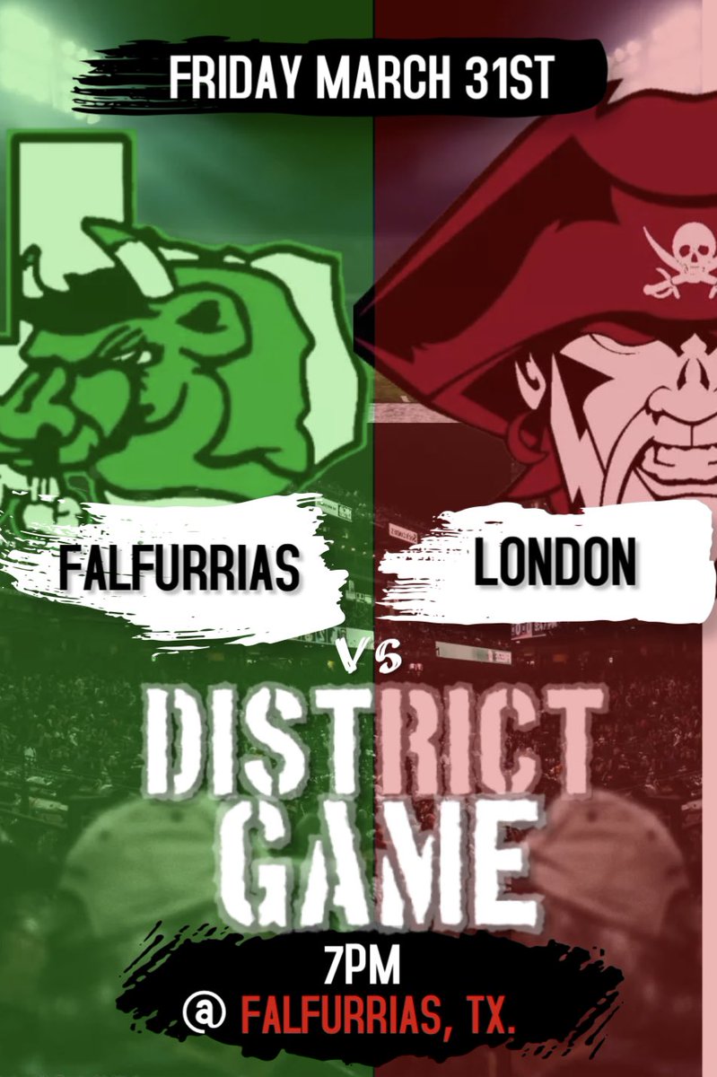 The Falfurrias Jerseys take on the Corpus Christi London Pirates on Friday March 31st in Falfurrias, Tx at 7 pm. #faithfamilyfundamentals #jerseypride #dctwdct