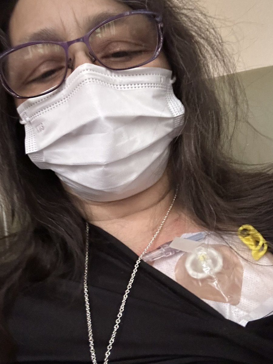 🎵… the waiting is the hardest part🎵

Labs were good. Had a mocha from the coffee shop. Now just waiting for the premeds to start. Infusion 1 of indefinite.

#Stage4BreastCancer #MBC
#Chemotherapy