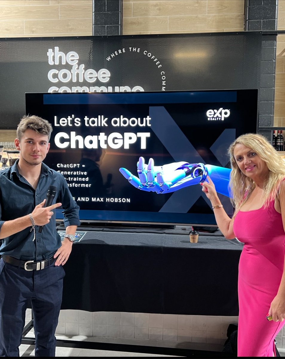 maxxyhobson's tweet photo. Always a good chat with Lisa B - ChatGPT for Real Estate

Check out the studio recording here - https://t.co/QApbASDpib https://t.co/vRplSXR2BA
