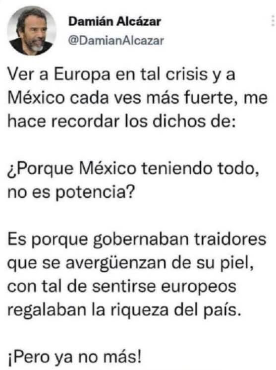 Macarena006's tweet photo. Sabias palabras de Damián Alcazar.. Nos gobernaban puros traidores … YA NO MAS!!! 🙌🏻 https://t.co/yS69xrgb5k