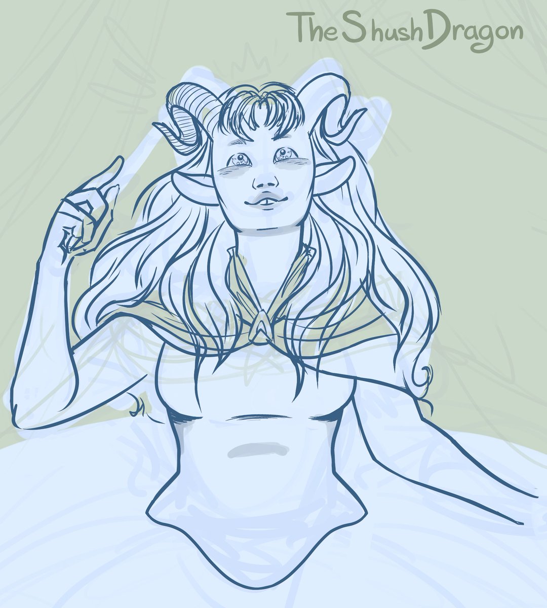 TheShushDragon's tweet photo. Sketch process of jester #critroleart https://t.co/vnK06QHa0U