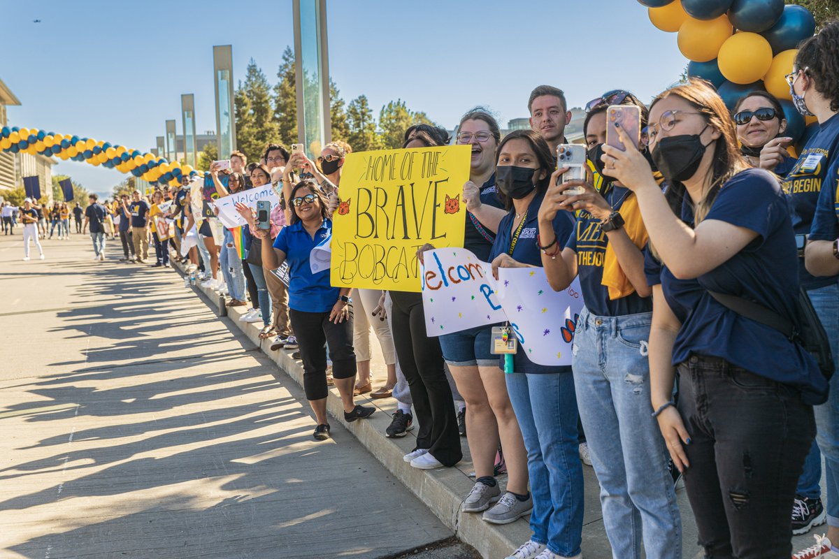 ucmerced's tweet photo. POV: Your journey at UC Merced is about to begin!
Congrats to all of the students who have been admitted to UC Merced! Future Bobcats can get a taste of campus life all April long by signing up for an "Experience UC Merced" session. 
Register>> https://t.co/tbGkqgpXa6 #scholars https://t.co/GfYmOLhCOo