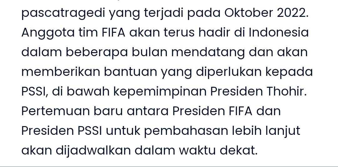 koolkeepr's tweet photo. World cup u-20 gagal, bukan karena penolakan timnas Israel tapi di laman resmi FIFA lebih menitik beratkan soal Tragedi Kanjurhan, cuma bahasanya diplomatis aja. https://t.co/wyuW4mejw4