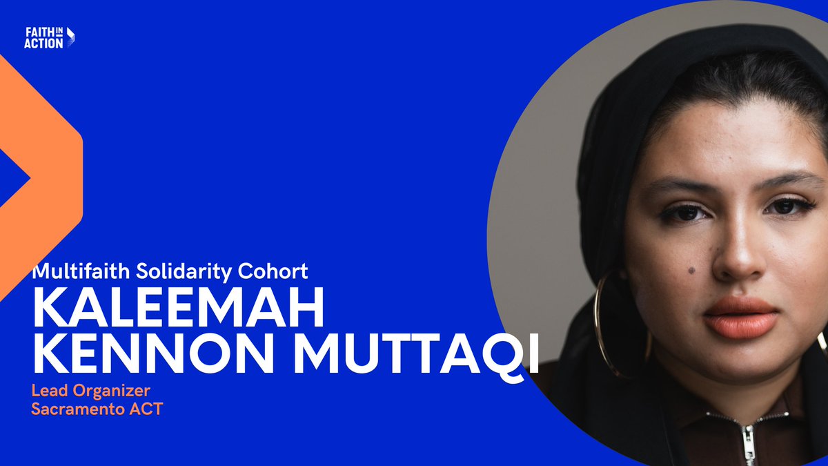 We're excited to announce that our very own Kaleemah Muttaqi was selected to be part @FIAnational Multifaith Solidarity Cohort!