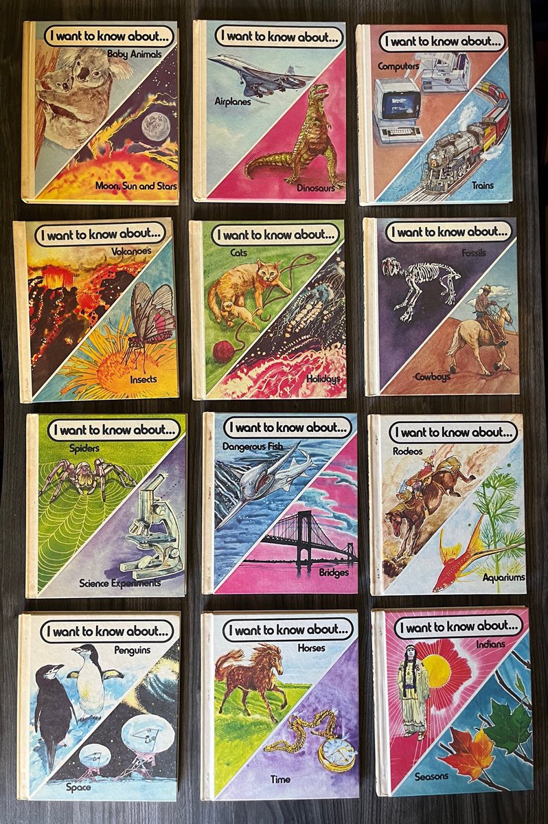 Calgovin's tweet image. Excited to share this item from my #etsy shop: I Want To Know About Books, Complete set, 28 books from 1984, includes Index and Annual #encyclopedia #referencebooks #kidsencyclopedia #kidsbooks etsy.me/40rCaA6