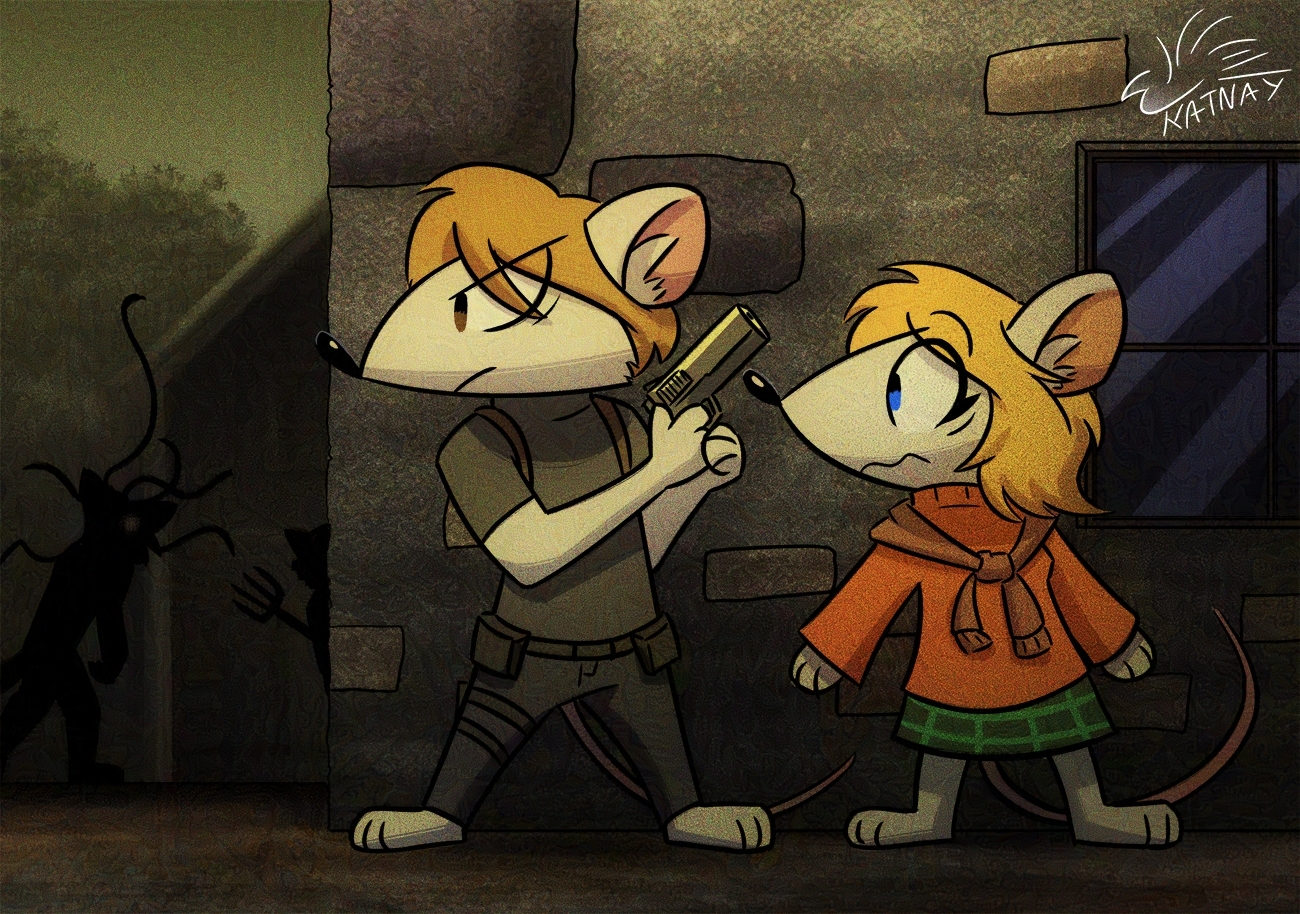 Slumberdoq on X: I booted up RE4r and Ashley was a mouse,,, is this  normal? Got this idea from @Agrimmora i love their Ashley design lmao #RE4  #ResidentEvil4Remake  / X