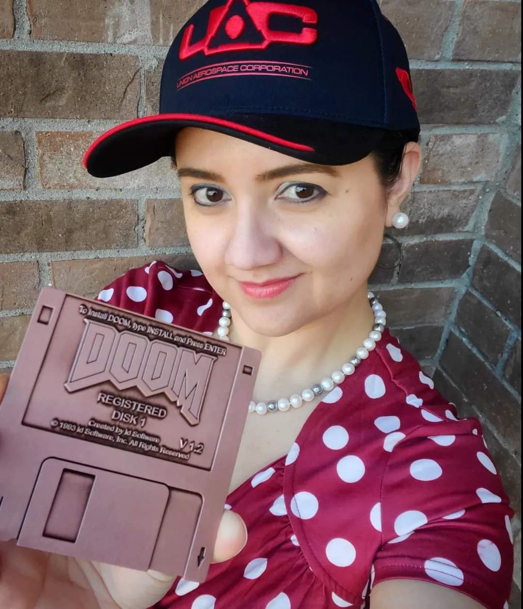 highbeamtf's tweet photo. New @DOOM merch acquired! I had to get the commemorative floppy disk from @BethesdaGear for the nostalgia and I really just wanted the UAC hat for a while so finally ordered that too.
#DOOM #OGDOOM #uac #bethesda #bethesdagear #twitchstreamer #twitchaffiliate #collectibles https://t.co/xDpsPlD6Ma