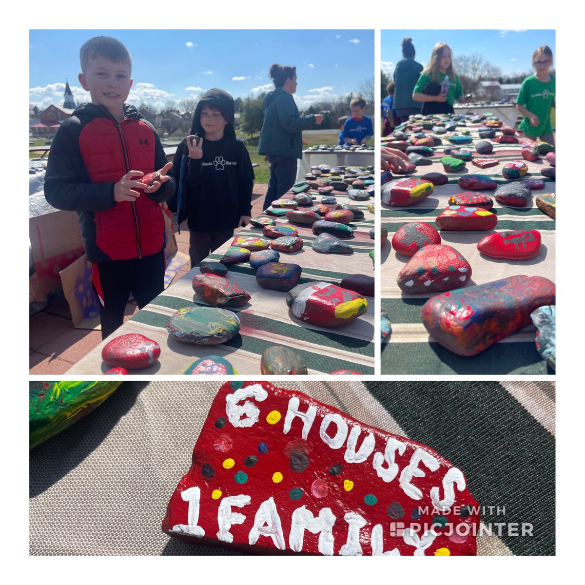 Another successful House Day in the books! Students at Newville got to play kickball, connect with friends at the park, and paint rocks to represent them, which will make a path in our garden! #NewvilleCARES #BSSDProud #6Houses1Family