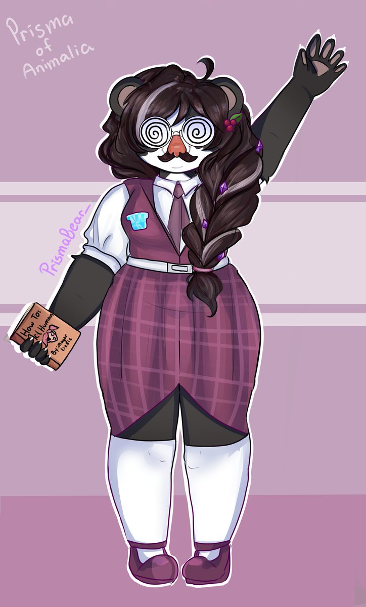 PrismaBear_'s tweet photo. Meet my Empires Sona, Prisma the Panda Bear! They're a librarian who resides in the Panda district of Animalia. (the second image is her "human disguise")
gonna write a story & doodle some stuff for her later ๐
#empiressona #empiressmp #esmp #esmp2 #animalia https://t.co/QCtzrmxXXe